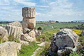 Selinunte. Distant view of Temple E in far distance. 